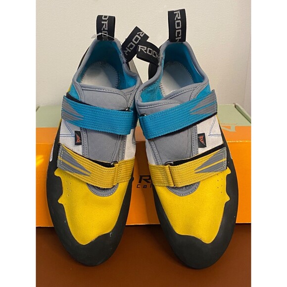 NIB Mad Rock Men\'s 9.5 Rock Climbing Shoes AGAMA YELLOW Suede Leather Straps Gym main image 4